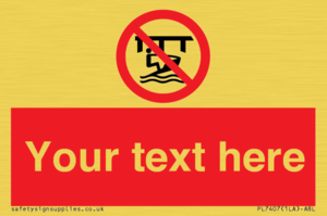 Custom Do not use watercraft in the vicinity of piers